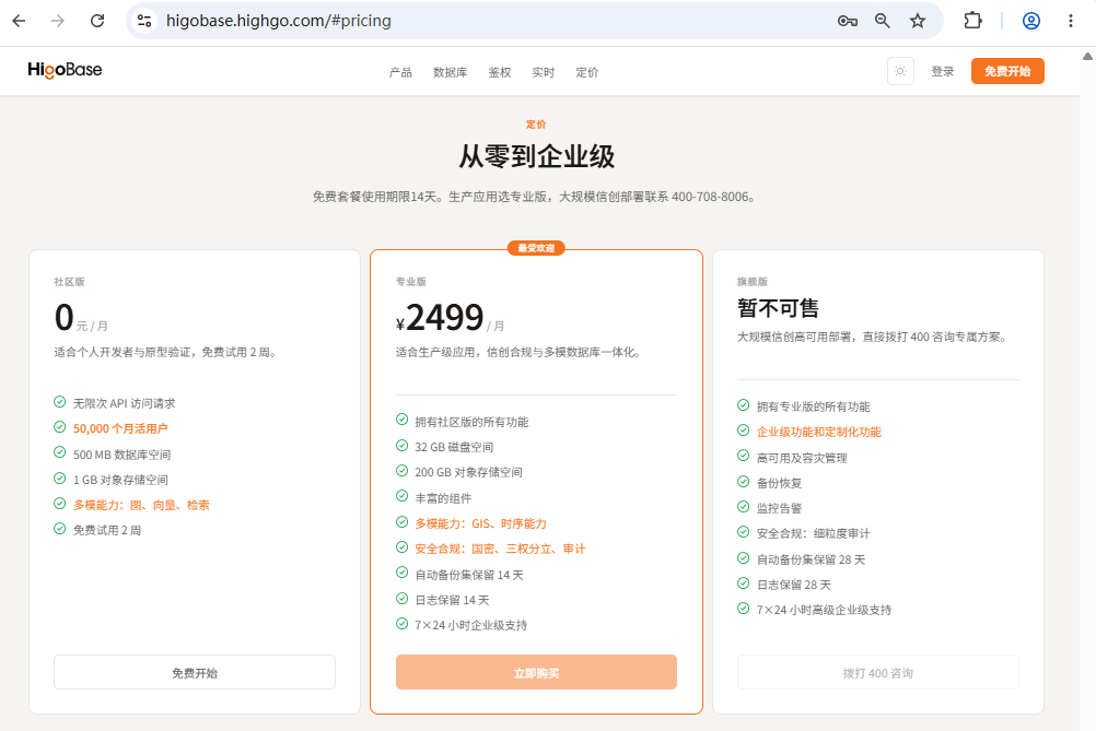 套餐方案